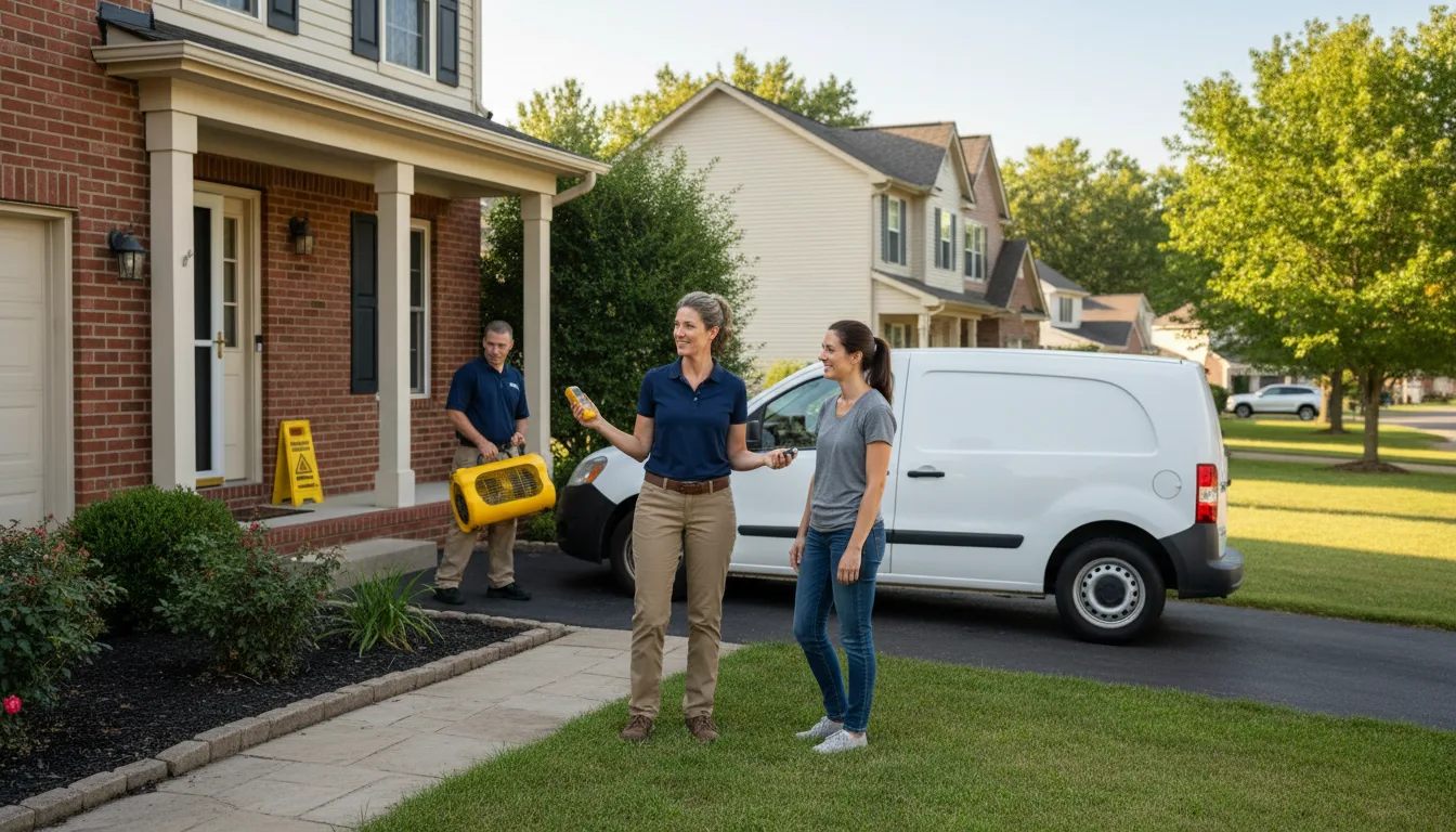 Residential water damage restoration in Highwood, IL